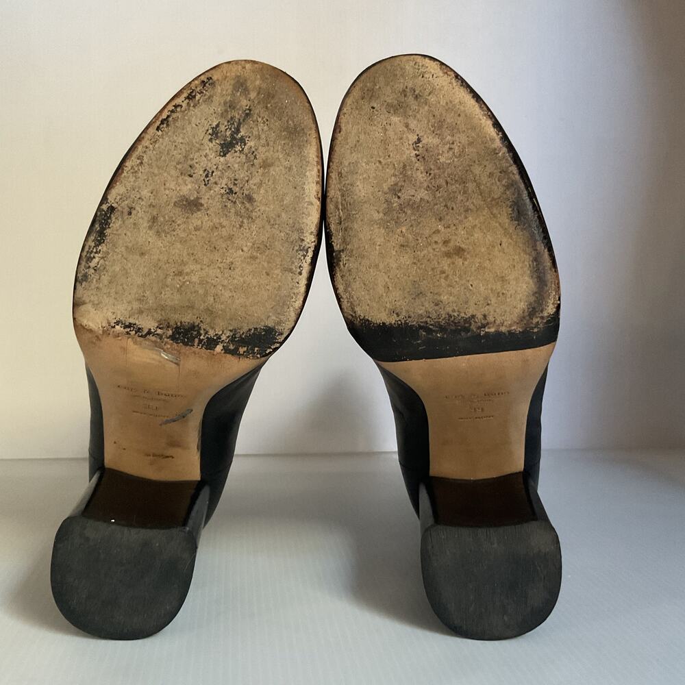 Rag & Bone Black Leather Chelsea Ankle Boots Block Heel Women’s EU 39 / US 8.5 - Picture 8 of 11